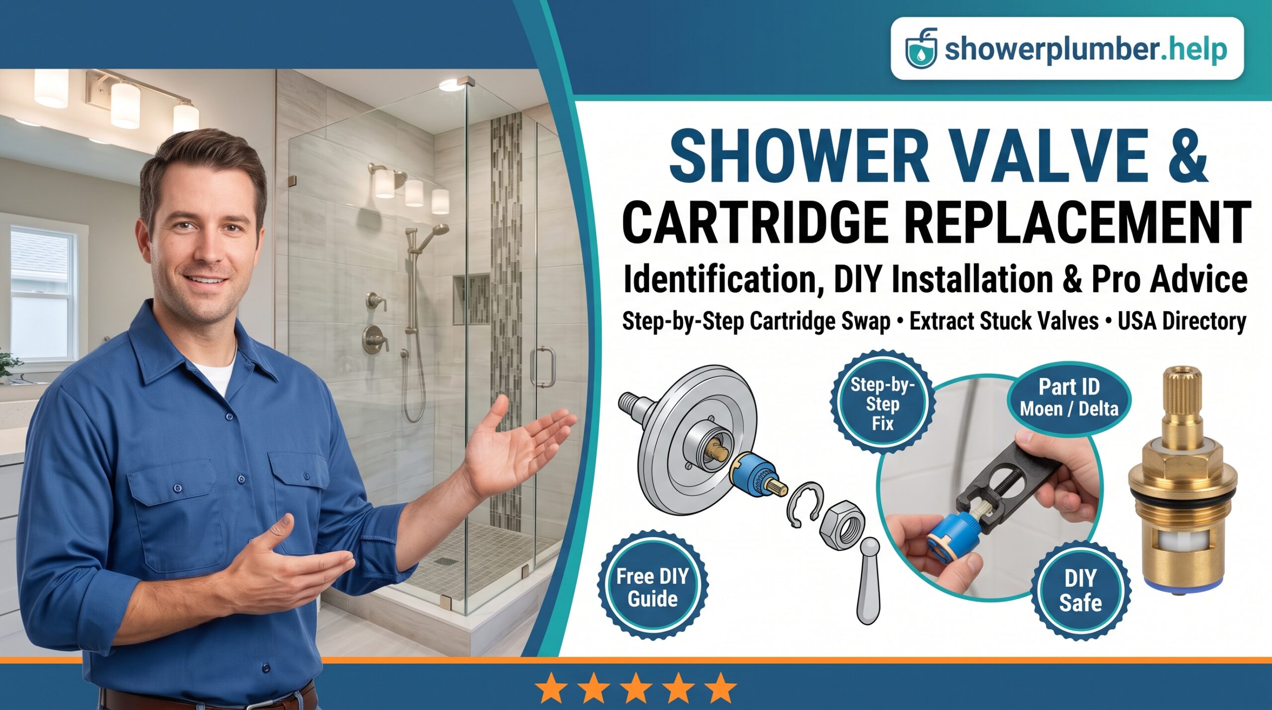 Shower Valve & Cartridge Replacement- showerplumber.help