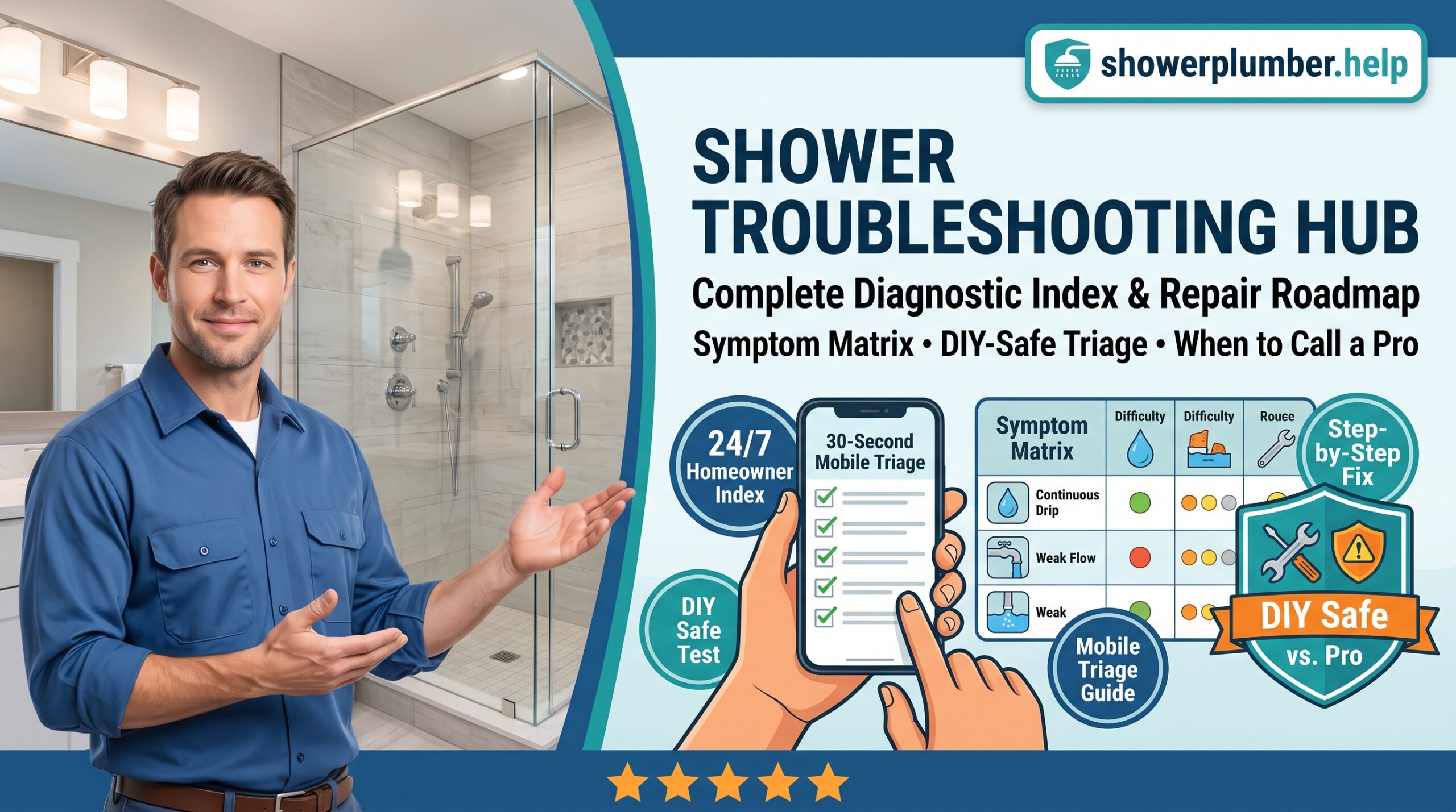 shower troubleshooting hub- showerplumber.help